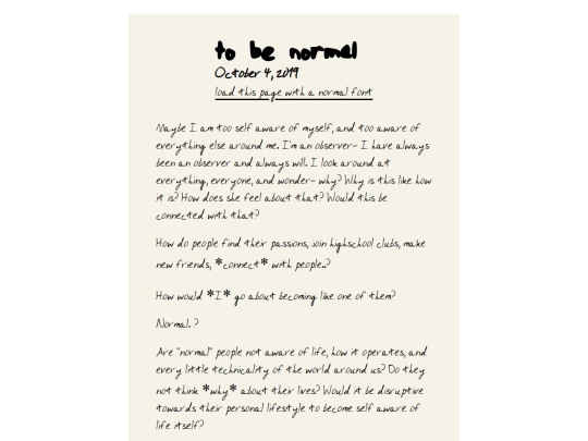 subpages/journals/to_be_normal screenshot