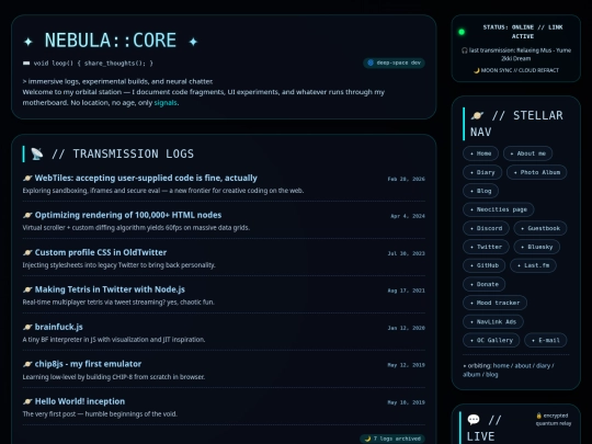 Website screenshot