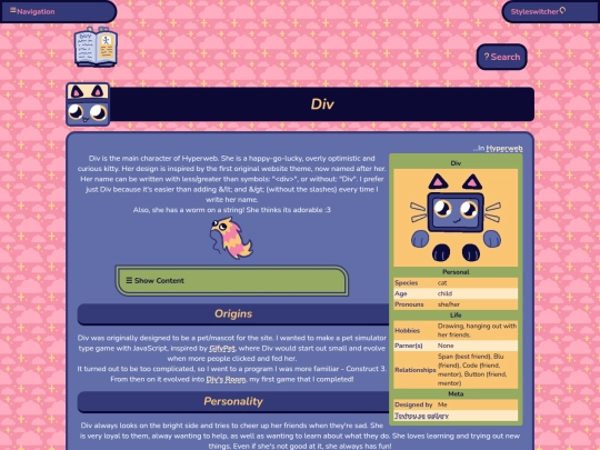 wiki/hyperweb/div screenshot
