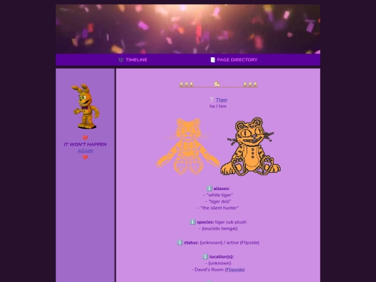 pages/tiger screenshot