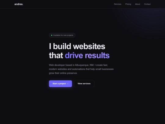 Website screenshot