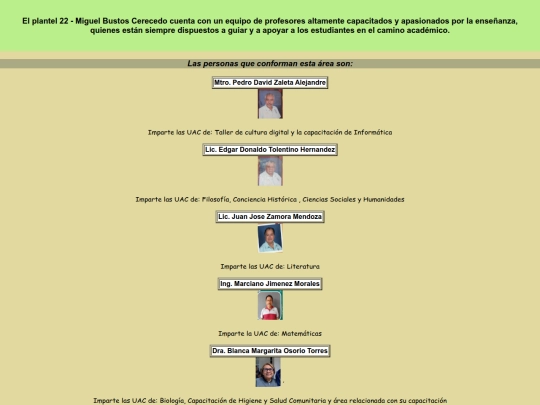 capa/CAPA HTML  areas/docentes screenshot