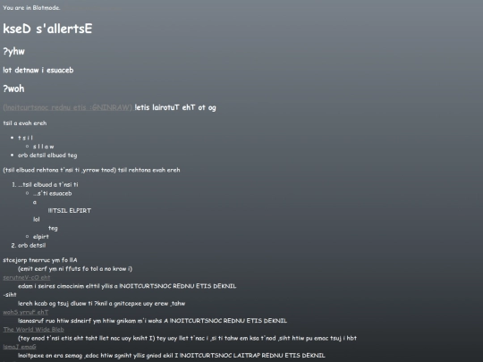 Blotmode screenshot