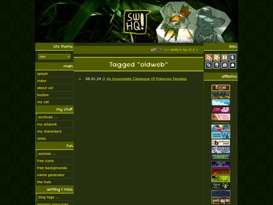 tag/oldweb screenshot