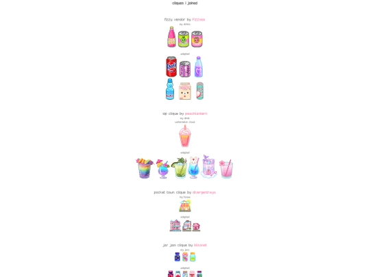 cliques screenshot