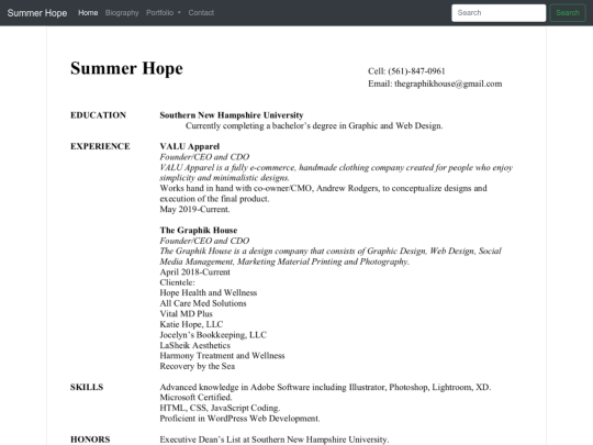 Website screenshot