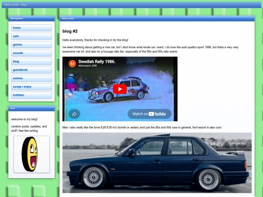 blog screenshot
