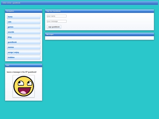 guestbook screenshot