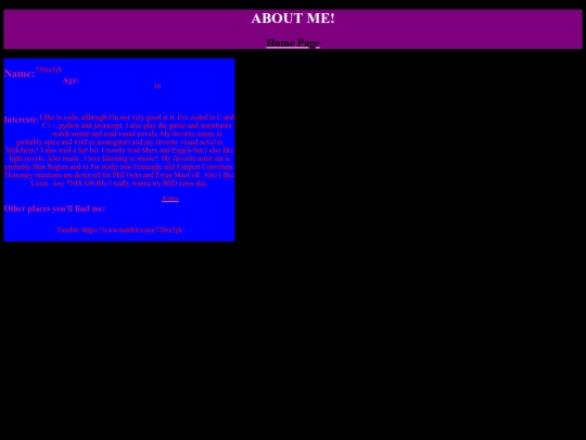 Website screenshot