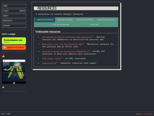 resources screenshot
