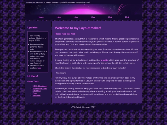 Website screenshot
