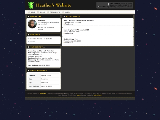 Website screenshot