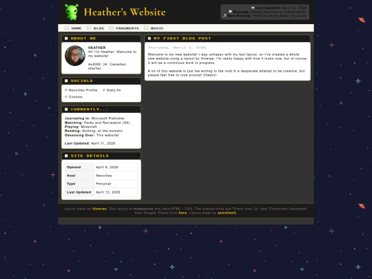 Website screenshot