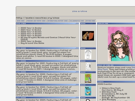 zines screenshot