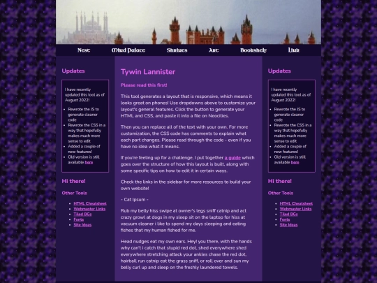 Website screenshot