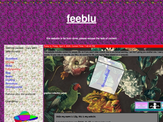 Website screenshot