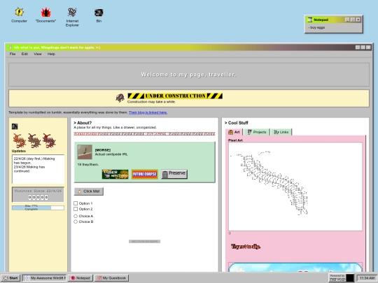 Website screenshot