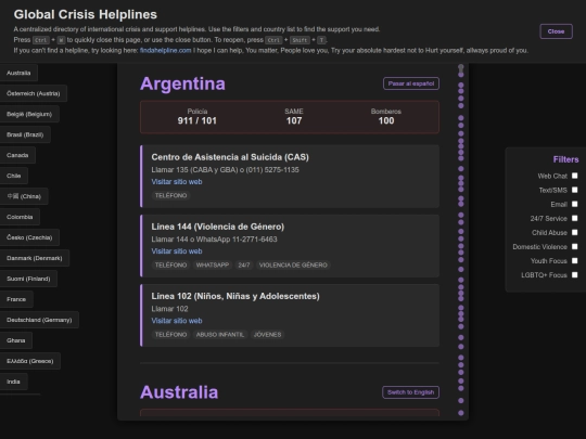 Website screenshot