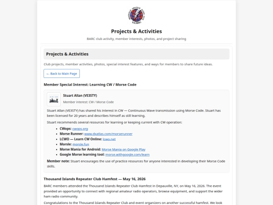 projects.test screenshot