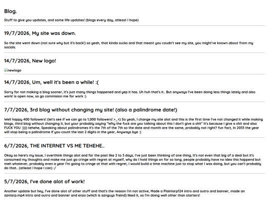 blog screenshot