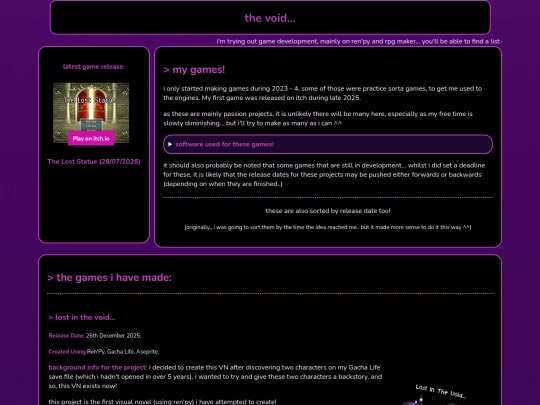 main/games screenshot