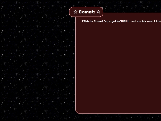 system/comet screenshot