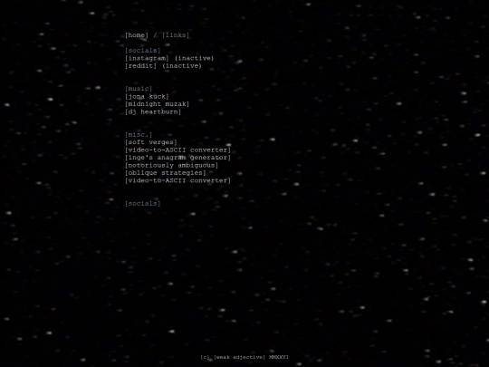 links screenshot