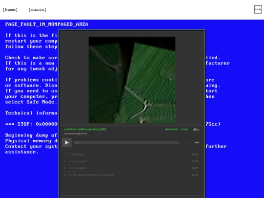 music/page_fault_in_nonpaged_area screenshot