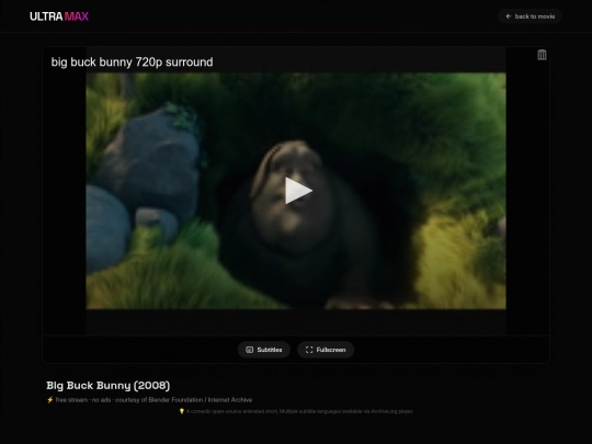 bunny-player screenshot
