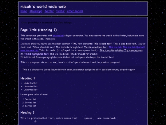 index screenshot