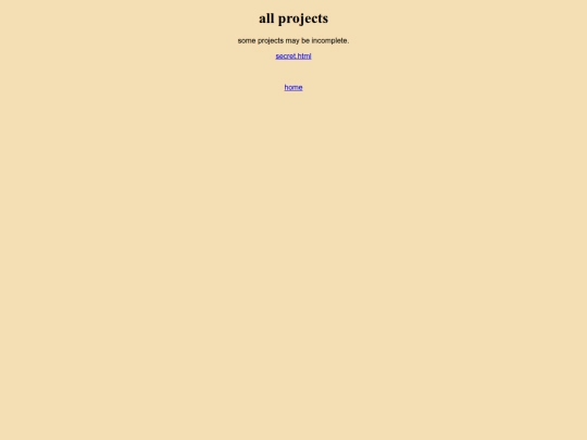 projects screenshot