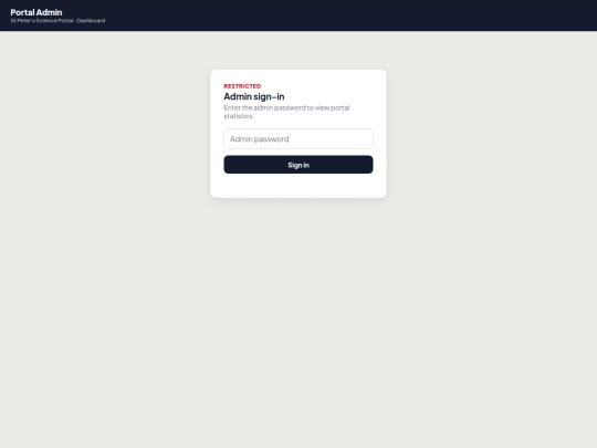 admin screenshot