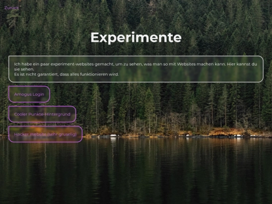 experiments screenshot