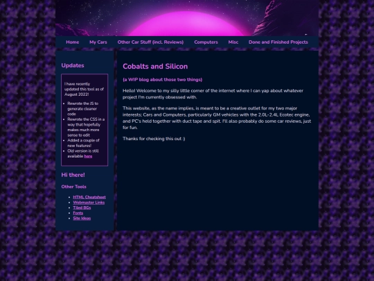 Website screenshot