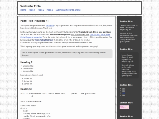 Website screenshot