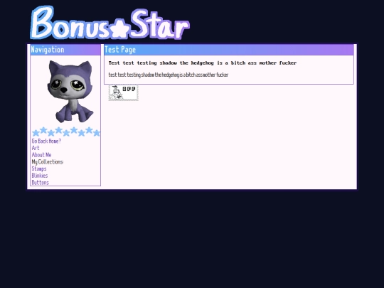 test screenshot