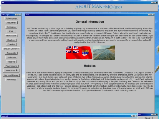 Website screenshot