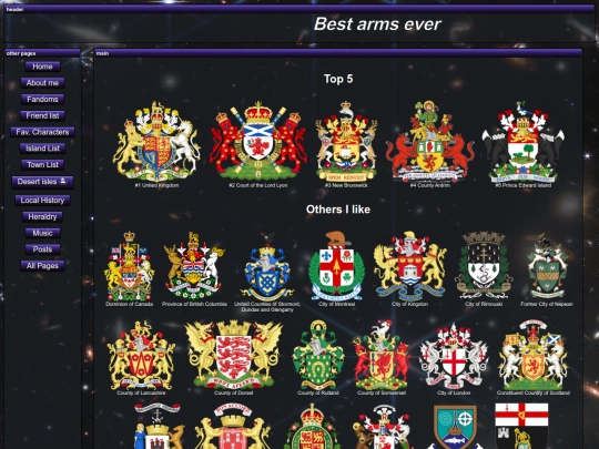 favouritearms screenshot
