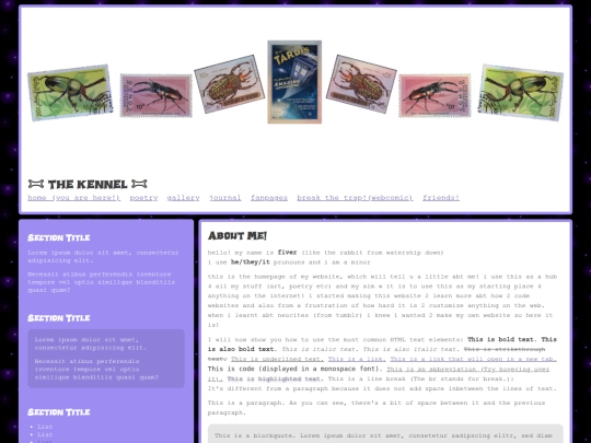Website screenshot