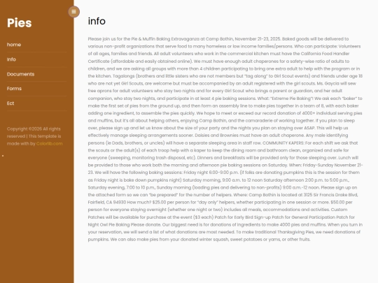 info screenshot