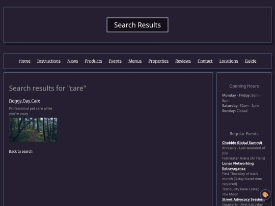 Website screenshot