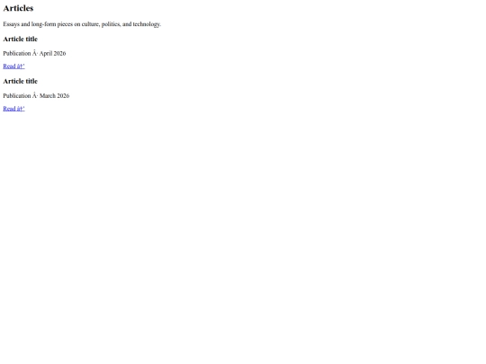 templates/articles screenshot