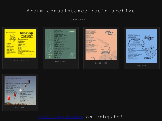 tracklists screenshot