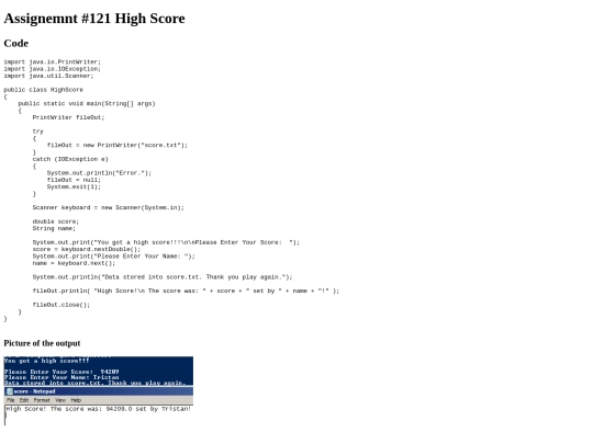 File/121/HighScore screenshot