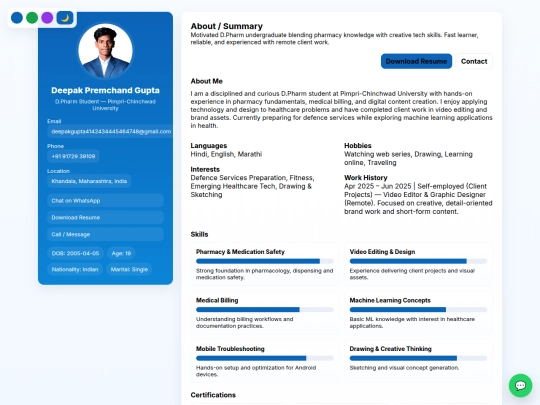 Website screenshot