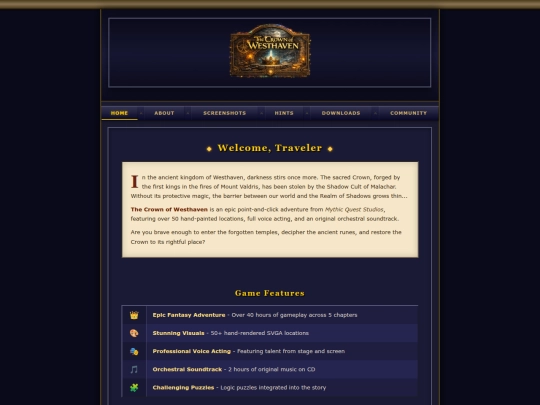 Website screenshot
