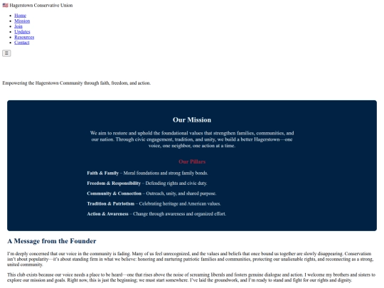 Website screenshot