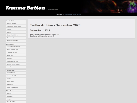 Website screenshot