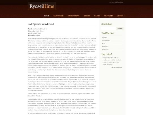 fanfiction/spicerwonderland screenshot