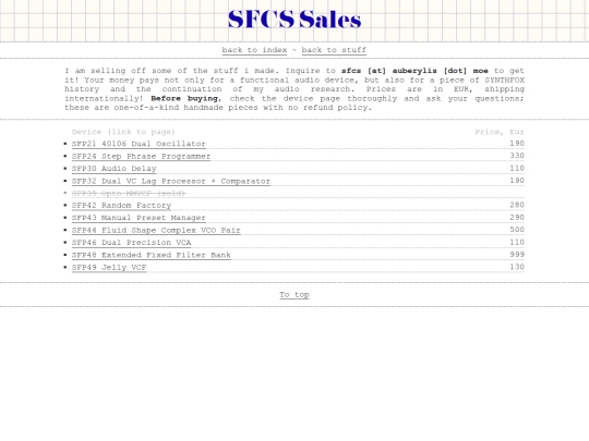 stuff/sales screenshot